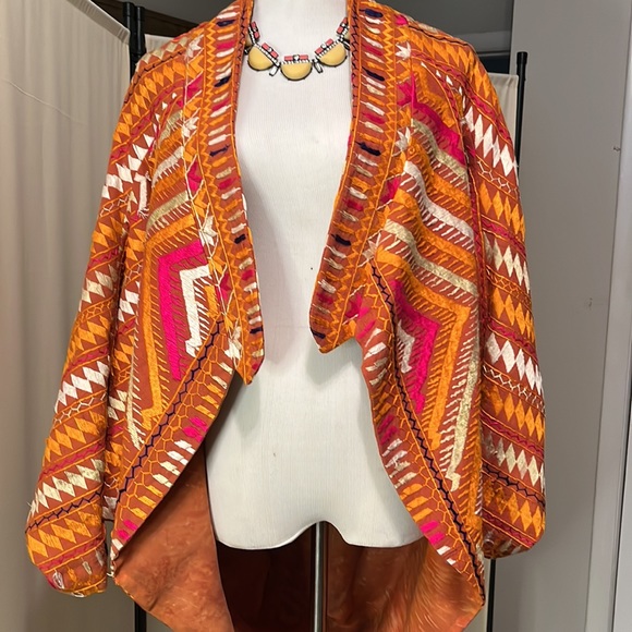 Multi-Color Cacoon Jacket - Picture 6 of 10